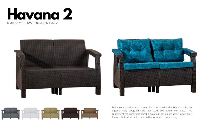 Havana Single Seat Rattan Sofa