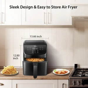 Midea 5.5 Liters Air Fryer Black Model MF- CN55D2