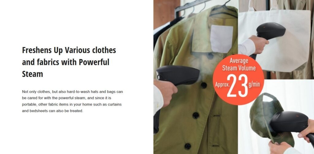 Panasonic Hand Held Garment Steamer Grey NI-GS400HTH