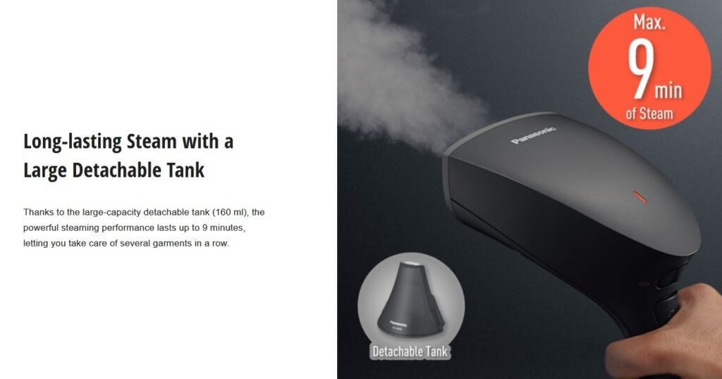 Panasonic Hand Held Garment Steamer Grey NI-GS400HTH