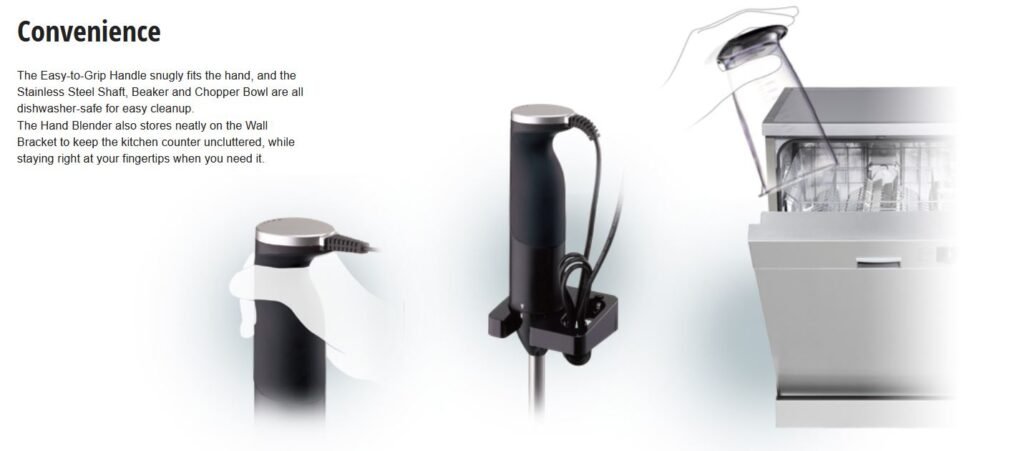 Panasonic Hand Blender 600 W Color White/Black MX-SS1B