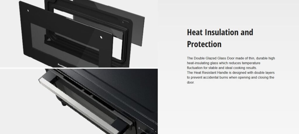 Panasonic 9 Litres Compact Oven Toaster Black NT-H900KTZ