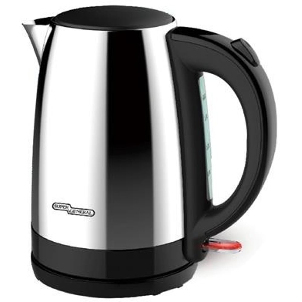 Super General 1.7 Liters Water Kettle 2200W Indicator Light, Temperature Control, Water Level Indica Color Stainless Steel Model SGK218SSD | 1 Year Warranty