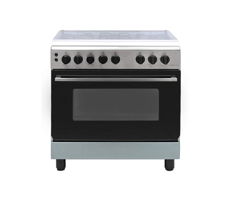 Bompani 5 Gas Burners With Oven And Grill Stainless Steel Model-ESSENTIAL80GG5TCIX | 1 Year Warranty