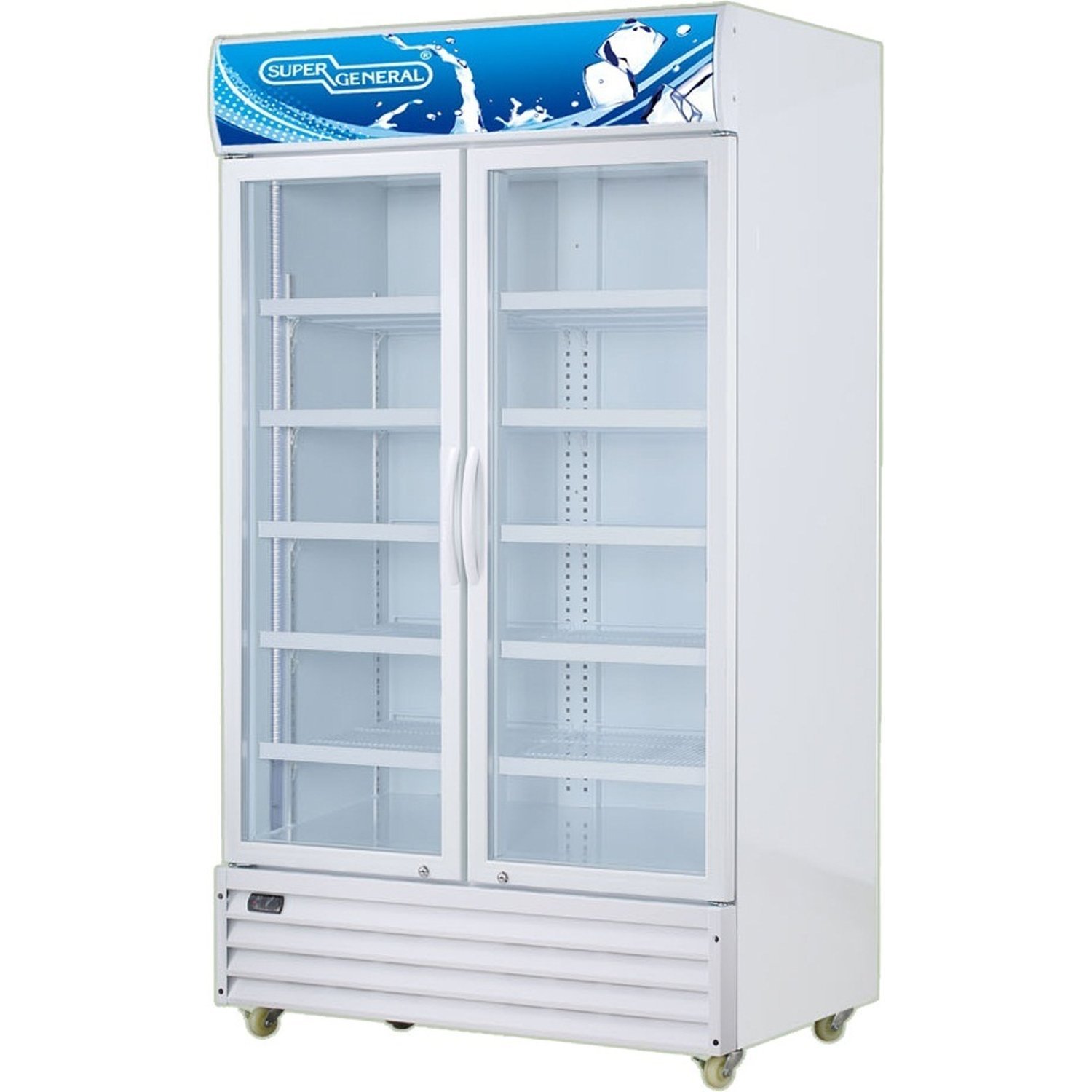 Super General 1200L 2 Door Cooler