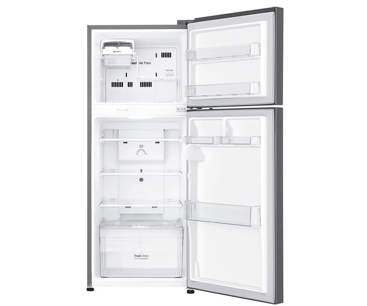 LG 345 Liter Top Mount Refrigerator, Double Door, Smart Inverter Compressor, No Frost, Multi Air Flow, Color Silver Model - GRC342SLBB - International Version. - Image 2
