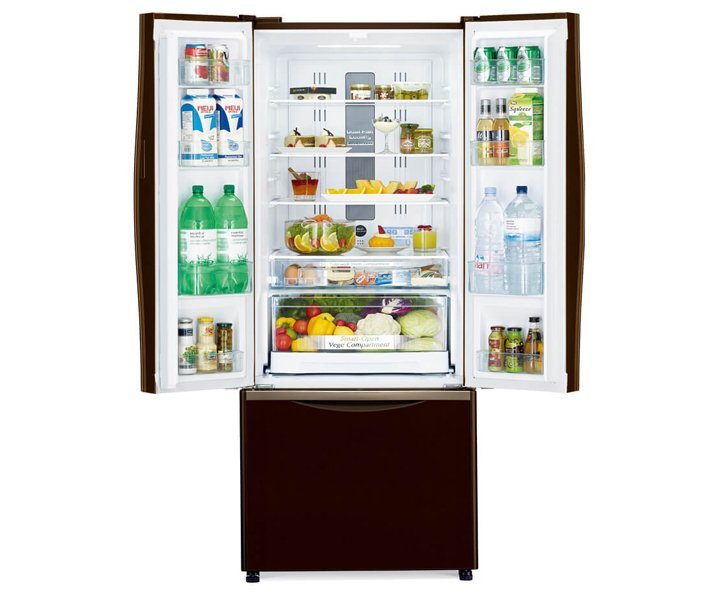 Hitachi 550 Liter Side by Side Refrigerator, French Door, Bottom Freezer, Color Black Model - RWB550PUK2GBW | 1 Year Full 5 Years Compressor Warranty - Image 2