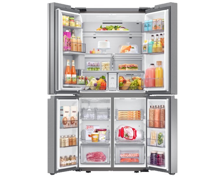 Samsung 698L French Door Refrigerator 4 Door With Digital Compressor Silver | Model- RF65A9011SL - Image 2
