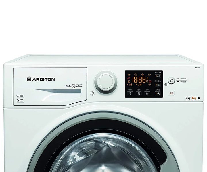 Ariston 9 Kg Washer 6 Kg Dryer Front Load, Fully Automatic, 1200 RPM, Inverter Motor, 16 Programs, Color White Model - RDPG96207SGCC - 1 Year Warranty. - Image 2