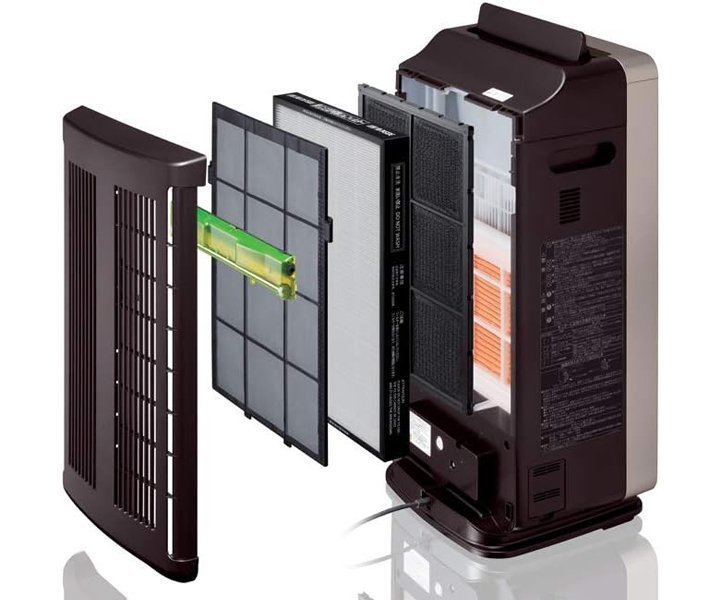 Hitachi Air Purifier With Humidifier, Washable Pre Filter, Allergen-free HEPA Brown Model - EPL110E240BR | 1 Year Full Warranty - Image 3