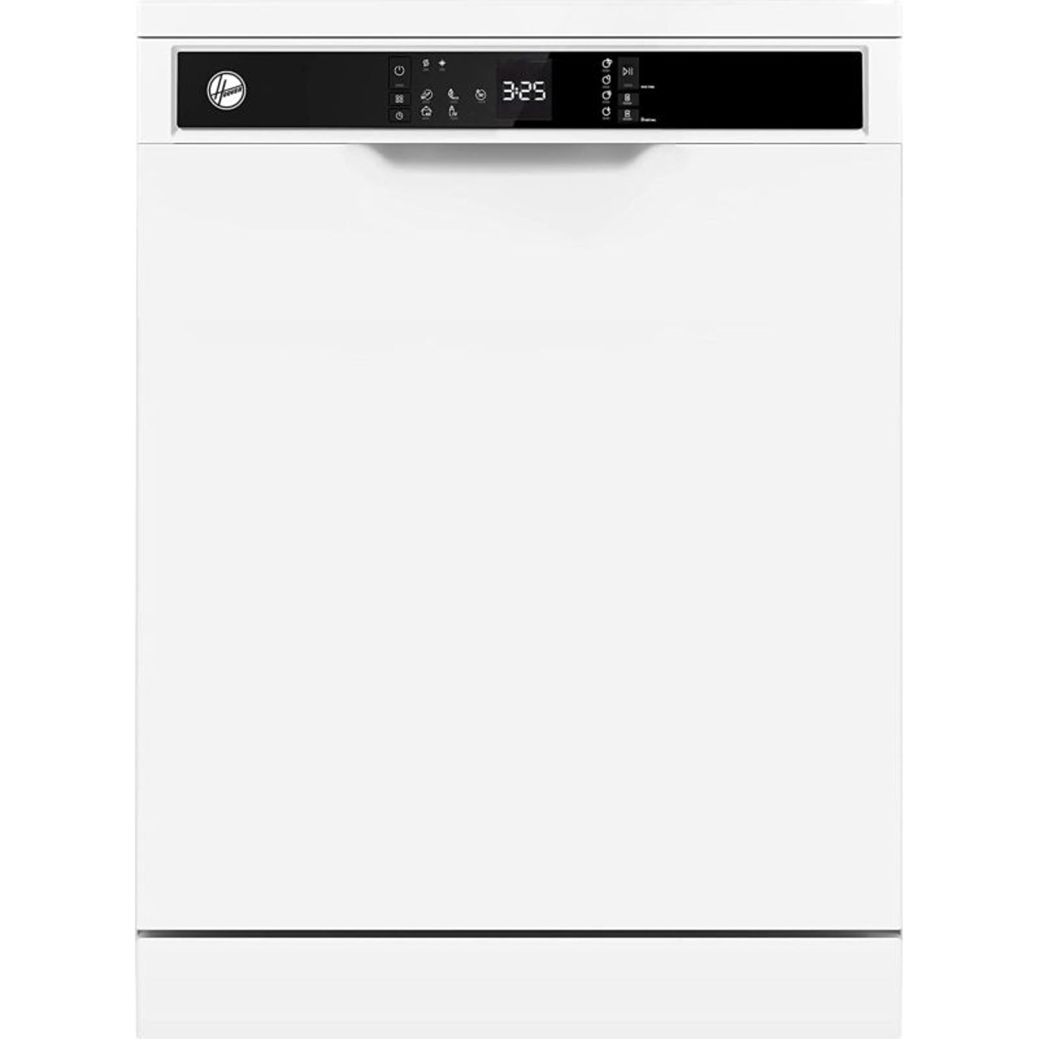 Hoover Dishwasher Freestanding 12 Place Settings 5 Programs Push Button Delay Start Half Load Cleaning Child Safety Lock Quiet Operation White Model Hdw-V512-W | 1 Year Full Warranty