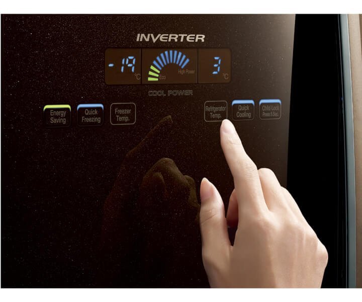 Hitachi 550 Liter Side by Side Refrigerator, French Door, Bottom Freezer, Color Black Model - RWB550PUK2GBW | 1 Year Full 5 Years Compressor Warranty - Image 3