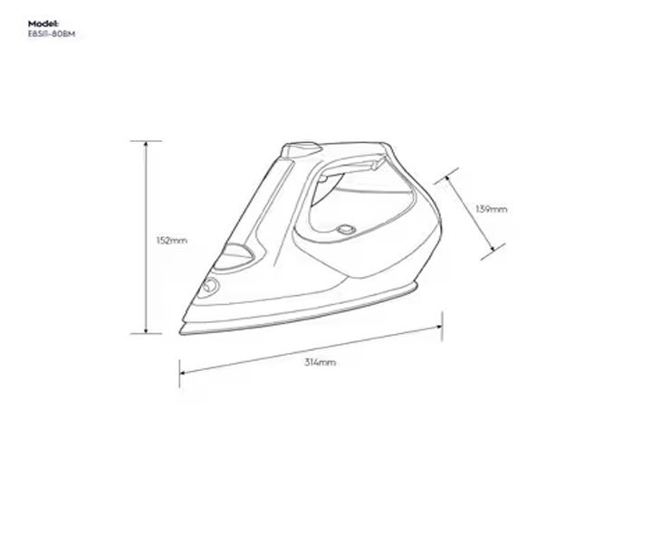 Electrolux 2800 watts Steam Iron Renew Blue Model-E8SI1-80BM | 1 Year Full Warranty - Image 3