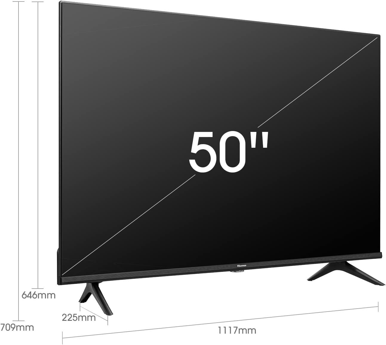 Hisense 50 Inch Smart TV 4K UHD Dolby Vision HDR DTS Color Black Model - 50A61K - 1 Year Full Warranty. - Image 3