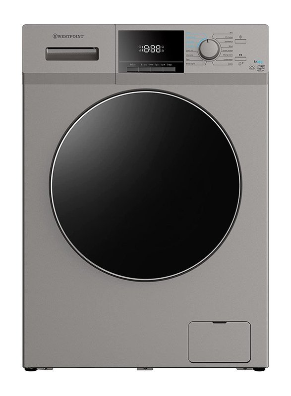 Westpoint 8Kg Wash And 5kg Dryer Inverter Motor 1400 RPM Front Load Washing Machine Silver Model-WDMT81420.ES | 1 Year Warranty - Image 2