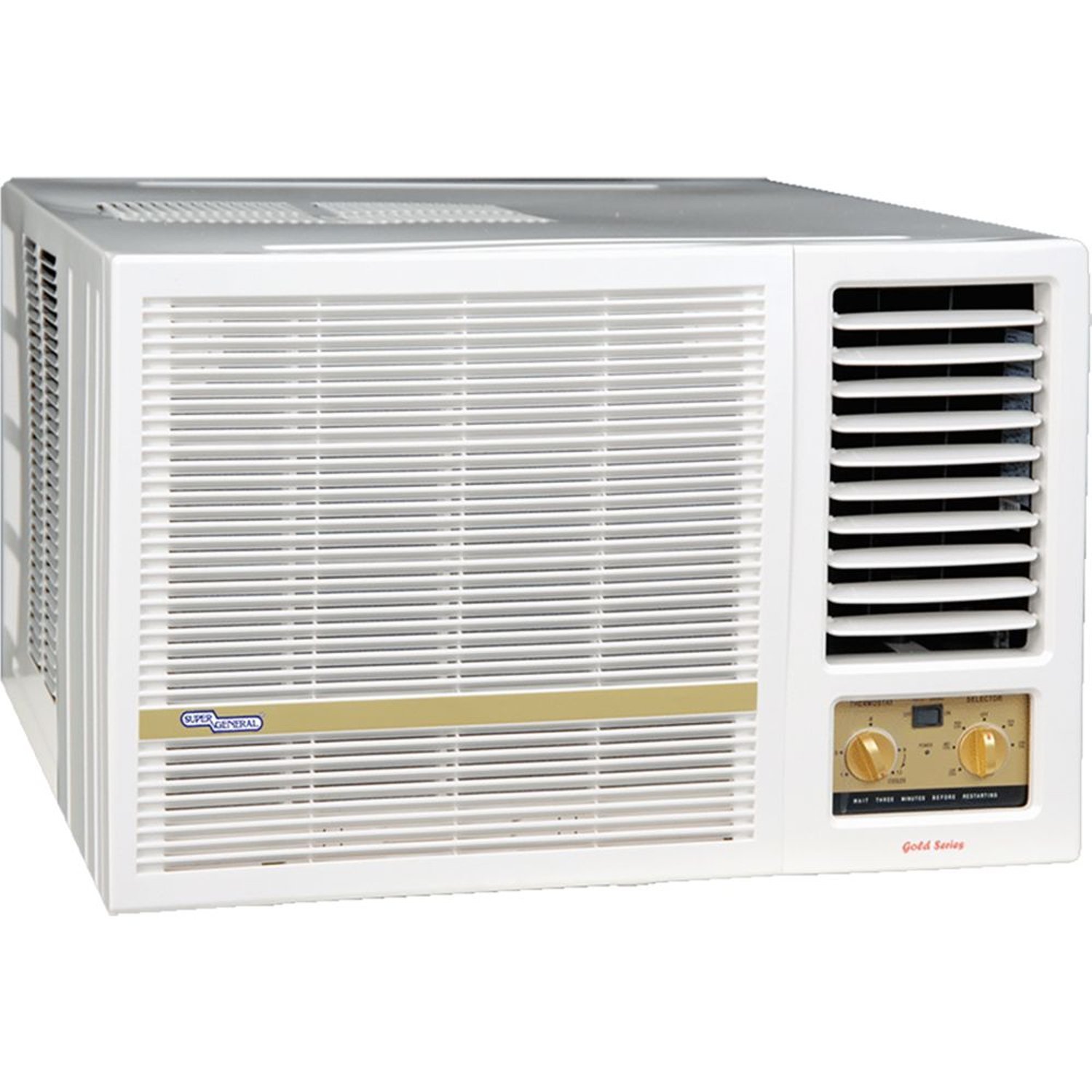 Super General 1.5 Ton Window Air Conditioner Piston Compressor 18000 BTU Auto Restart Color White Model - SGA183NE - 1 Year Full 5 Year Compressor Warranty. - Image 2