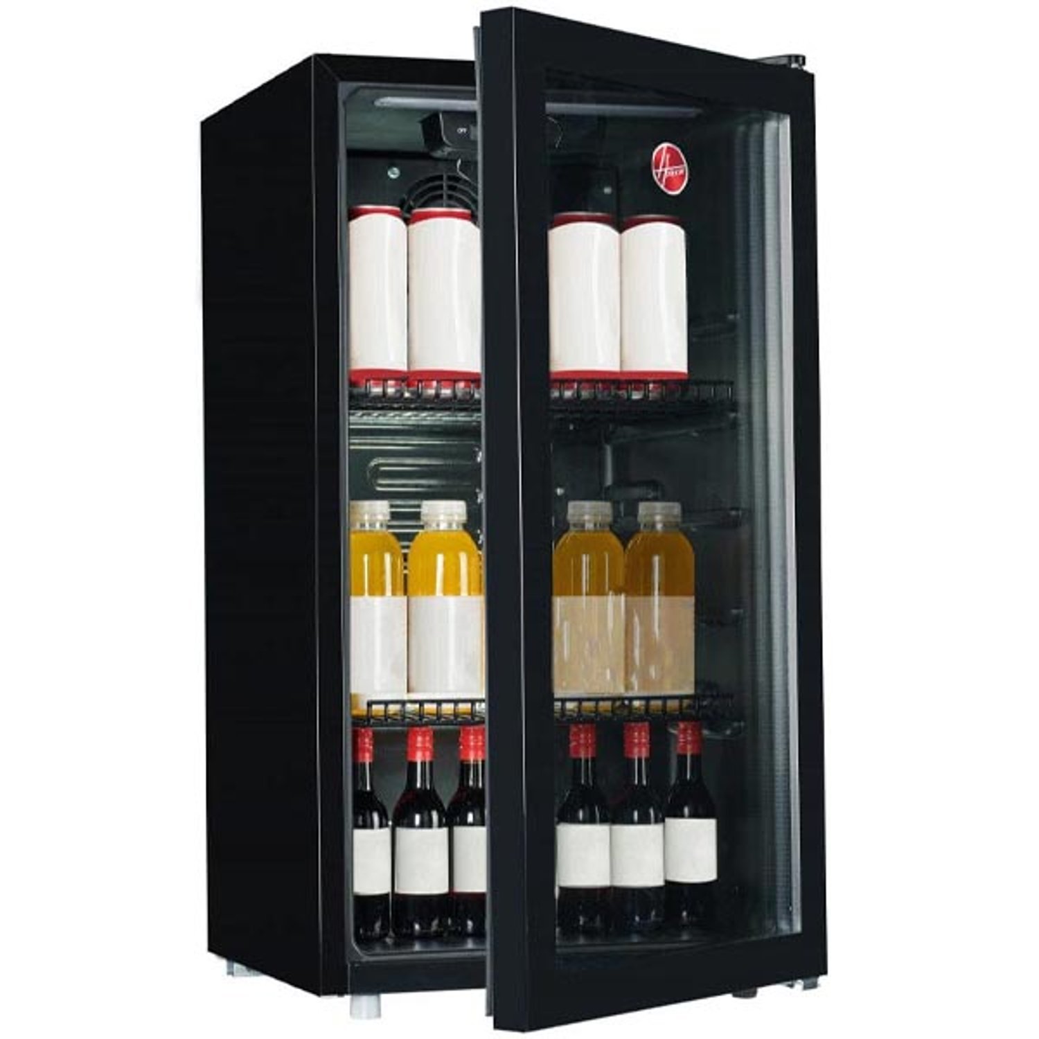 Hoover 117L Single Door Beverage Cooler Adjustable Thermostat With Led Light Black Model HBC-K117B | 1 Year Full 5 Year Compressor Warranty - Image 2