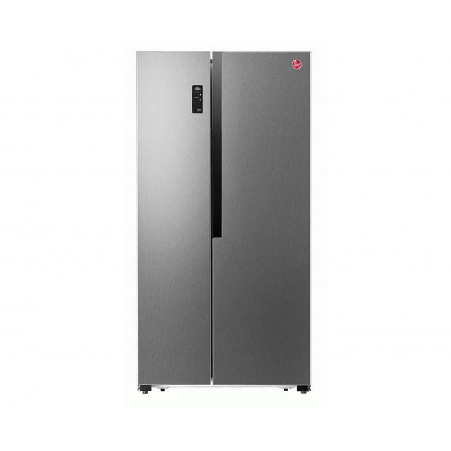 Hoover 670L Side By Side 2 Doors Automatic Refrigerator No Frost Fridge Multi Airflow Steel Finish Model Hsb-H670-S | 1 Year Full 5 Year Compressor Warranty