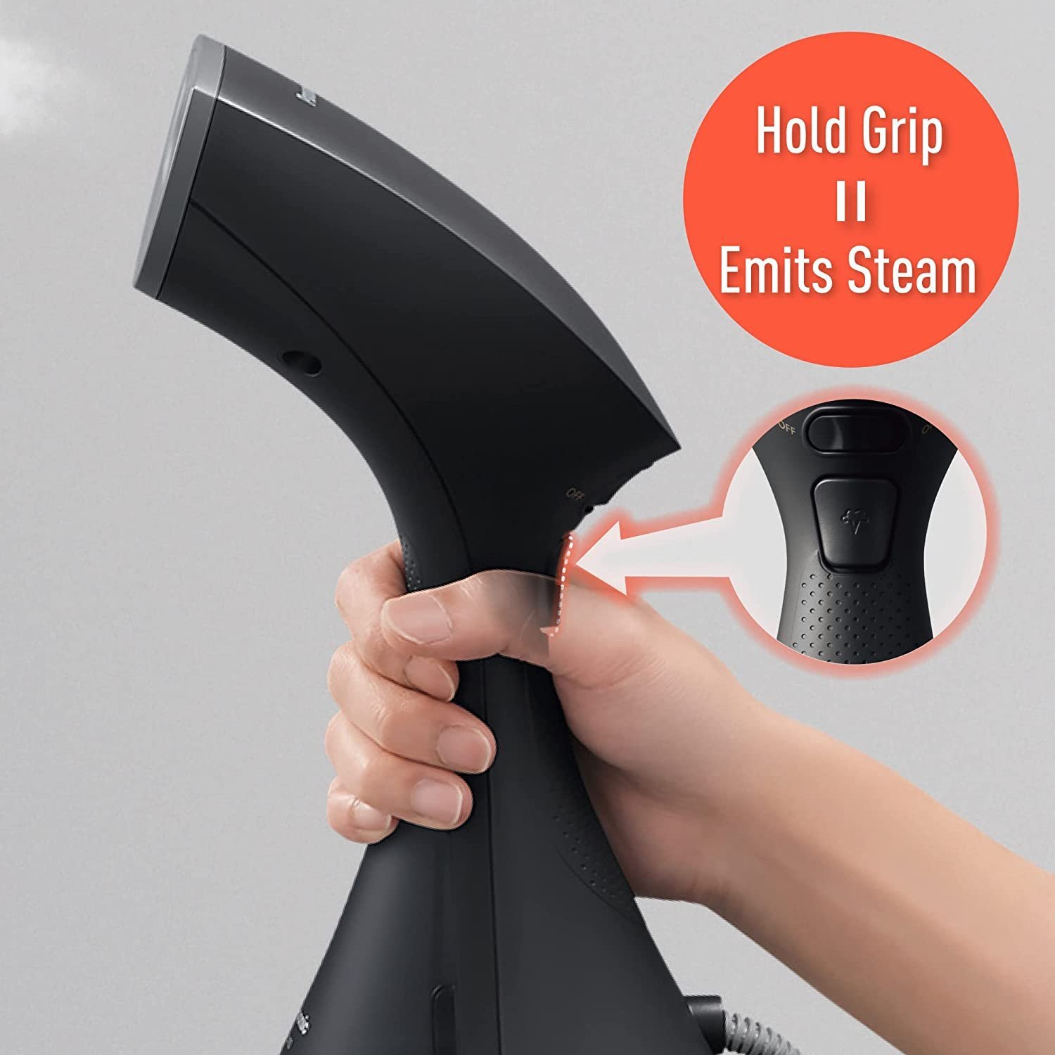 Panasonic Hand Held Garment Steamer 1800 W Color Grey Model-NI-GS400HTH | 1 Year Brand Warranty. - Image 6