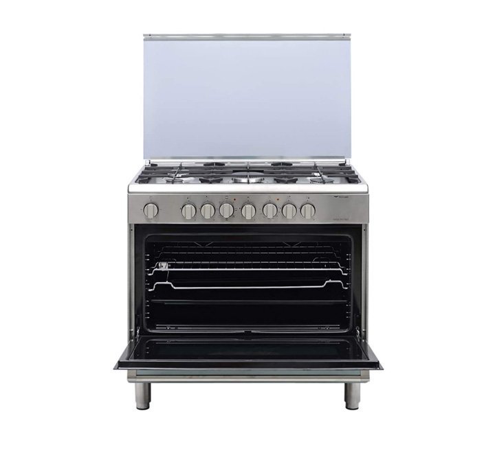 Bompani 5 Burners Gas Cooker With Oven And Grill Silver Model-DIVA90GG5TCIXFAN | 1 Year Warranty - Image 3