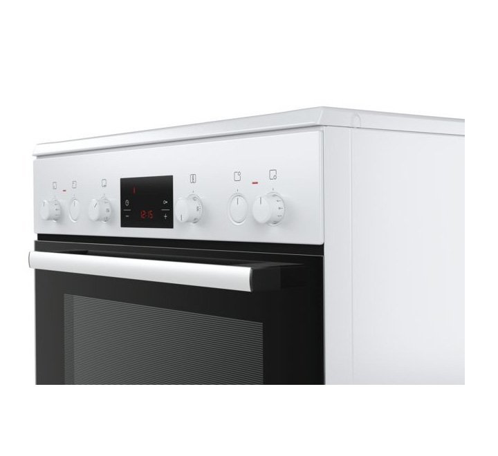 Bosch Electric Cooker 4 High Speed Ceramic Cooking Zones Black/White Model-HCA643220Q | 1 Year Brand Warranty. - Image 3