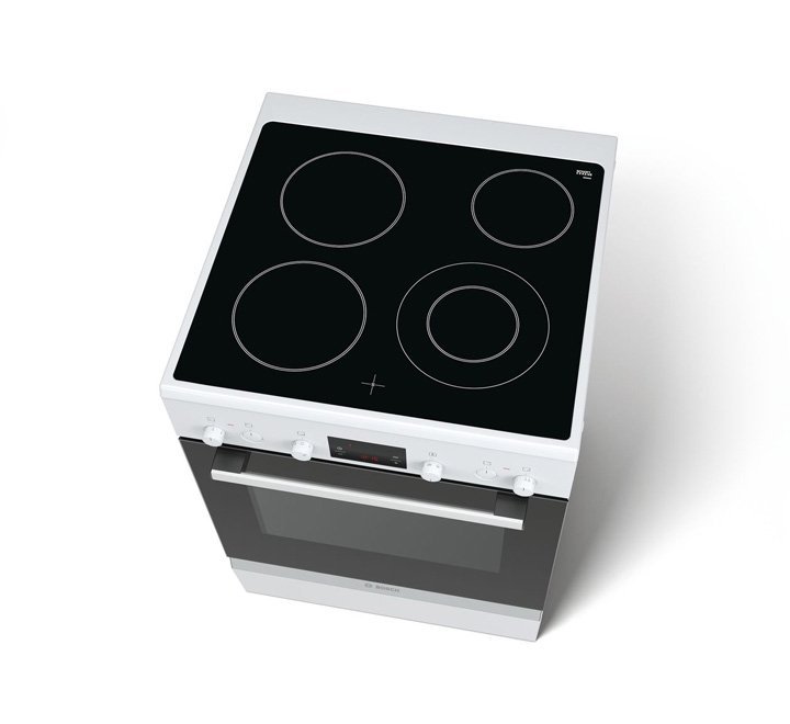 Bosch Electric Cooker 4 High Speed Ceramic Cooking Zones Black/White Model-HCA643220Q | 1 Year Brand Warranty. - Image 4