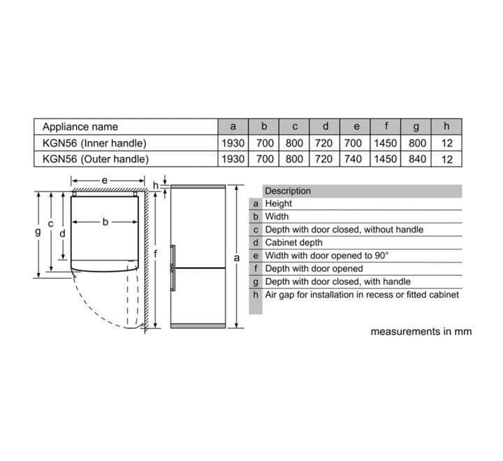 Bosch 554 Liters Bottom Freezer Silver Inox Model-KGN56PI30M | 1 Year Full 5 Years Compressor Warranty. - Image 6