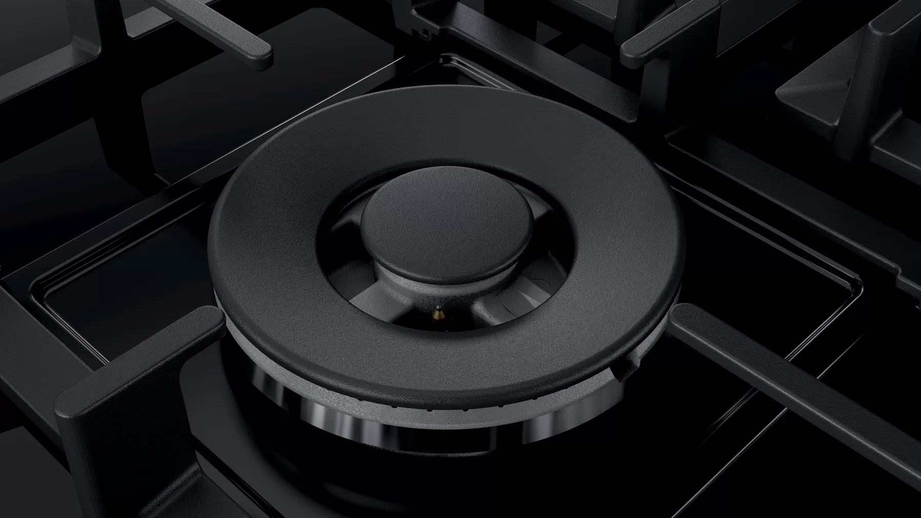 Bosch Series | 5 Gas Hob 90 cm Color Black Model- PPQ9B6O90M | 1 Year Brand Warranty. - Image 2