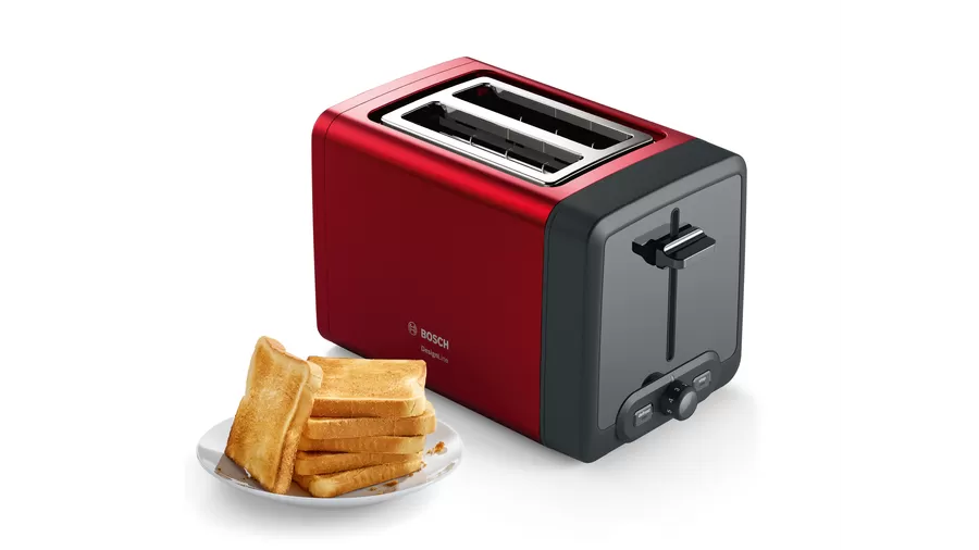 Bosch Compact Toaster DesignLine Color Red Model-TAT4P424GB | 1 Year Brand Warranty. - Image 8