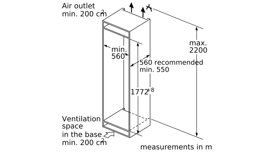 Bosch Series | 6 Built-In Upright Freezer Flat Hinge No Frost White Model-GIN81AEF0U | 1 Year Full 5 Years Compressor Warranty. - Image 3