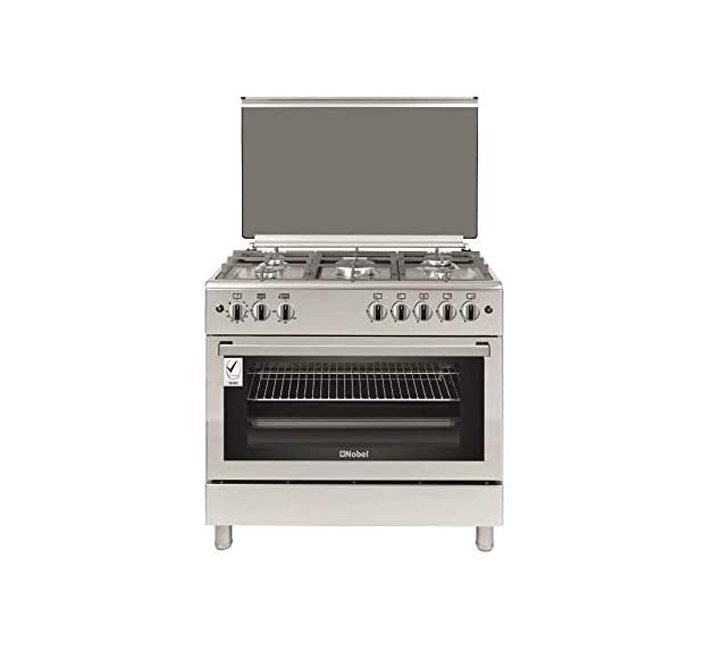 NOBEL Gas Cooker 5 Burners (90 x 60) cm LX Silver