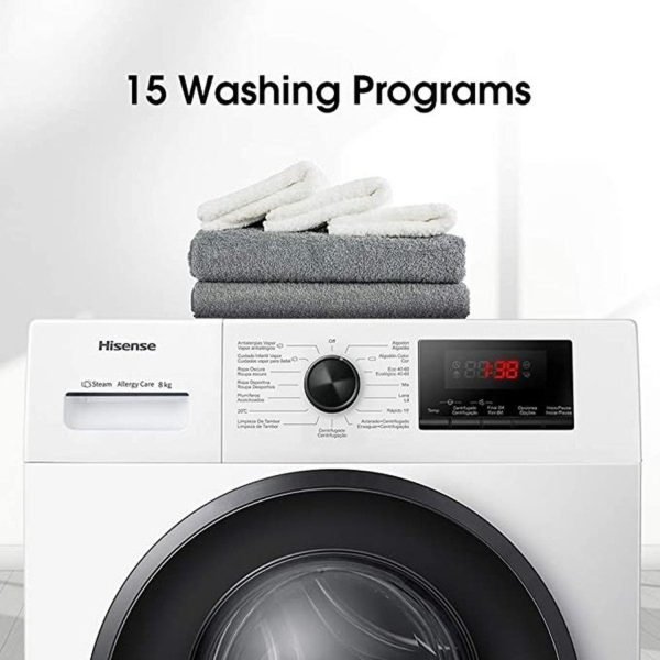 Hisense 8Kg Front Load Washer WFPV8012EM