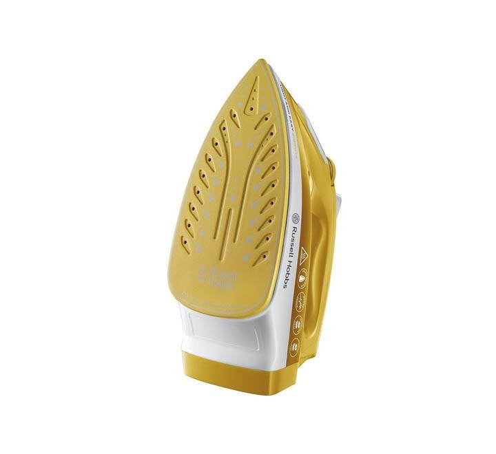 Russell Hobbs 2400W Ceramic Soleplate Steam Iron Mango/Yellow Model 24800 | 1 Year Full Warranty - Image 3