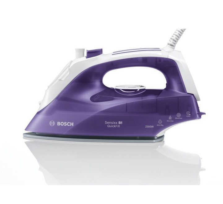 Bosch Steam Iron Color Purple/White Model-TDA2651GB | 1 Year Brand Warranty.
