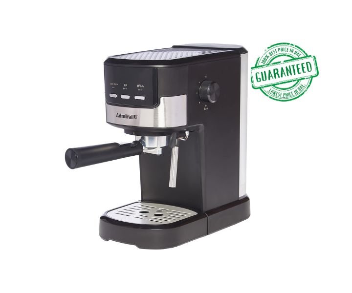 Admiral Espresso Coffee Maker, Black Model - ADCM8502 | 1 Year Full Warranty