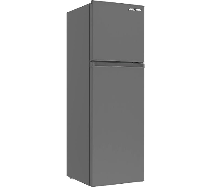 Aftron 275 Liters Double Door Refrigerator Silver Model AFR275SF | 1 Year Full 5 Years Compressor Warranty