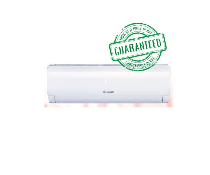 Sharp 1 Ton Split Air Conditioner Non – Inverter 12000 R410 ABTU White Model-AH-A12PEV | 1 Year Full 5 Years Compressor Warranty.