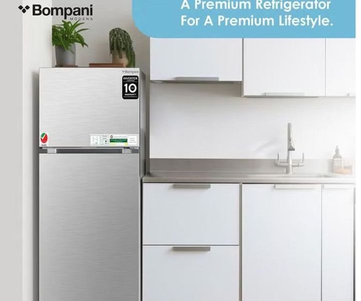 Bompani 580 Liters Double Door Refrigerator Silver Model-BR580SS | 1 Years Full 10 Years Compressor Warranty. - Image 4