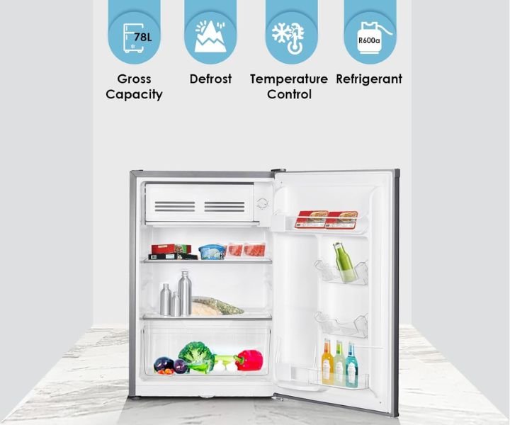 Bompani 110 Liter Single Door Refrigerator Black Model-BR110 | 1 Year Full 5 Year Compressor Warranty. - Image 2