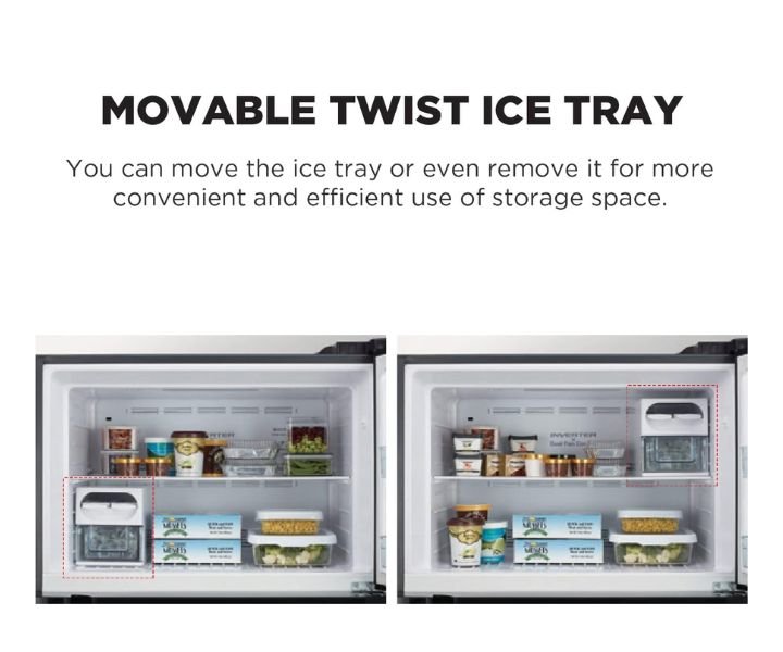 Hitachi 505 Liter Top Mount Refrigerator, Inverter Compressor, No Frost Fridge, Dual Fan Cooling, LED Light, Color Silver Model RVX505PUK9KPSV | 1 Year Full 10 Years Compressor Warranty - Image 5