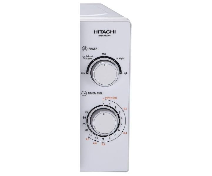 Hitachi 20 Liter Compact Microwave, 700 Watts, Color White Model - HMRM2001 | 1 Year Full Warranty - Image 4