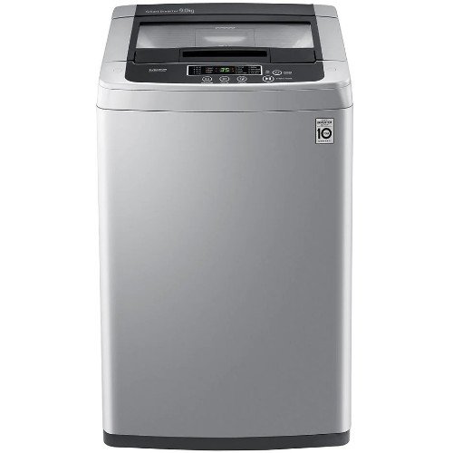 LG 9 Kg Top Load Washing Machine, Fully Automatic, Smart Inverter, Turbo Drum™ Color Silver Model - T9585NDHVH - International Version.