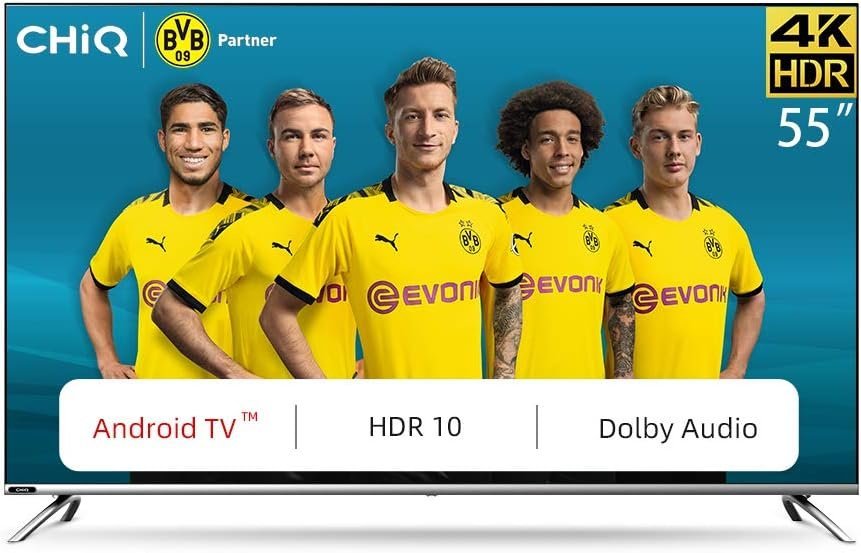 CHiQ 55 Inches LED Smart TV 4K UHD Android TV, Black Model - U55G7P | 1 Year Full Warranty - Image 2