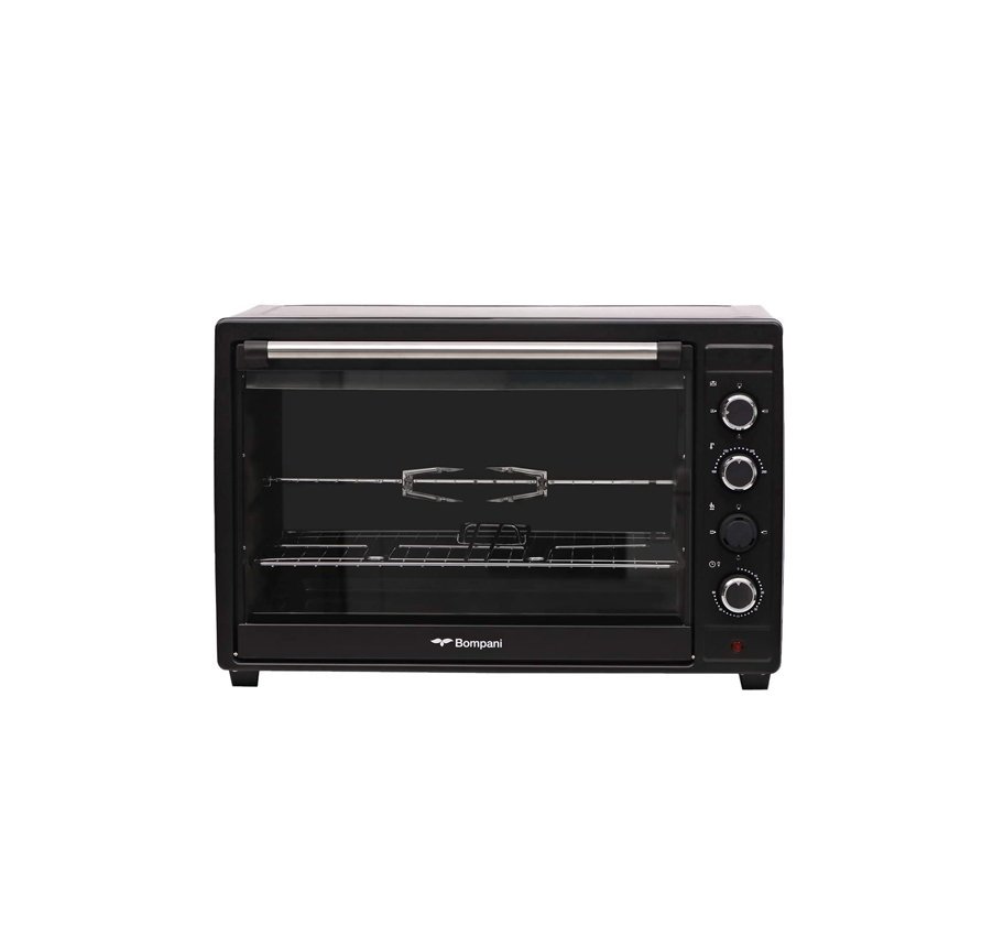 Bompani 80 Liters Electric Oven With Rotisserie And Convection Fan Black Model-BEO80 | 1 Year Warranty