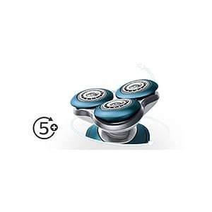 PHILIPS Wet And Dry Electric Shaver White/ Blue Model S7370/22 | 1 Year Full Warranty - Image 2