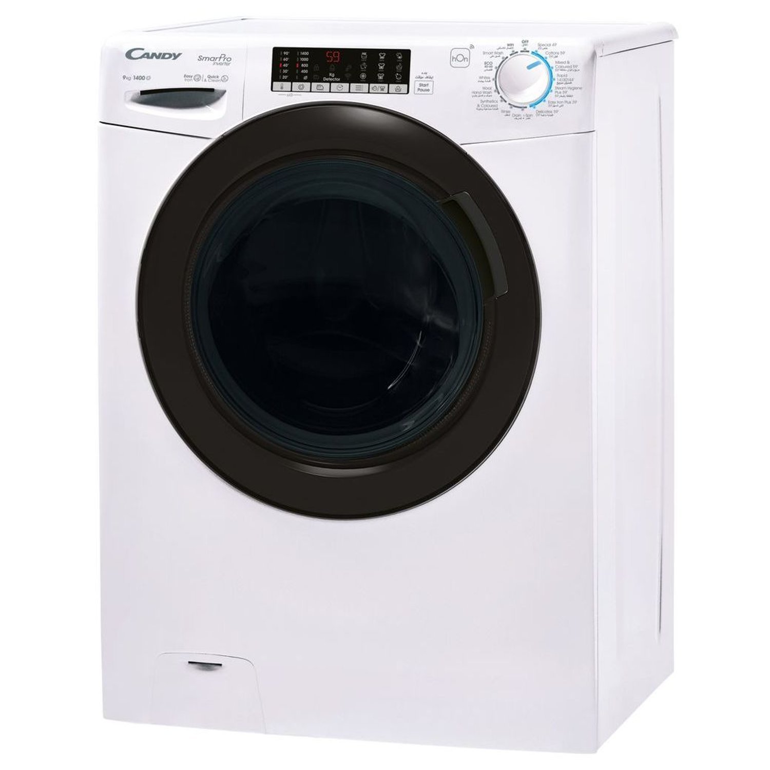Candy 9 Kg Front Load Washing Machine 1400 RPM Fully Automatic Smart Pro Inverter Color White Model - CSO496TWMB-19 - 1 Year Warranty. - Image 3