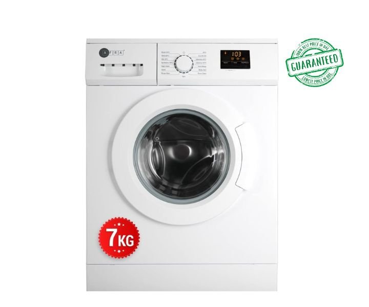 AFRA Japan 7 Kg Front Load Washing Machine White Model AF-7120WMWT | 1 Year Full Warranty