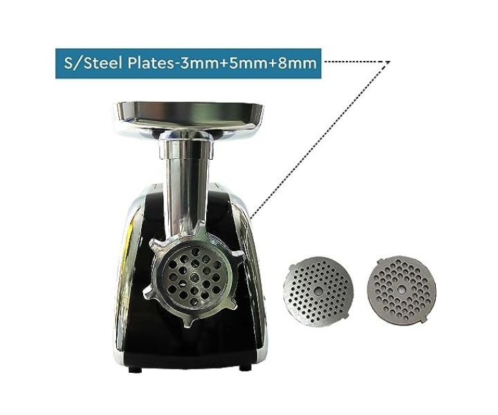 Nobel Meat Grinder Full Metal Gear 2 Speed Plus Reverse Function With Copper Motor Black Model-NMG2500 | 1 Year Warranty. - Image 4