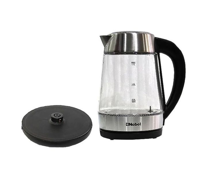 Nobel 1.7 Litres Glass Kettle With Automatic One Button Cover Starter LED Light 2200 W Black Model-NK175DG | 1 Year Warranty. - Image 4