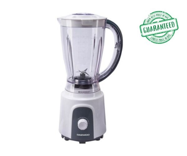 Daewoo 1.5 Litres Stand Blender With Plastic Jug 400W White Model-DW-DBL-3990 | 1 Year Brand Warranty.